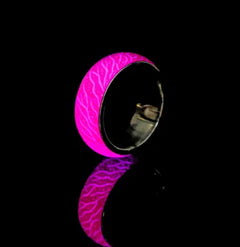 Glow Cracked Stainless Steel Ring