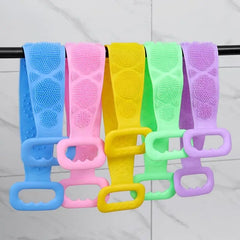 2pcs Silicone Bath Brush and Towel for Back Massage
