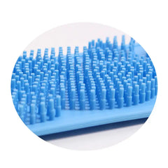 2pcs Silicone Bath Brush and Towel for Back Massage