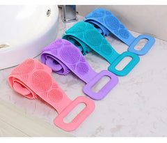 2pcs Silicone Bath Brush and Towel for Back Massage