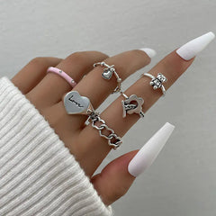 Creative Flower Chain Love Ring