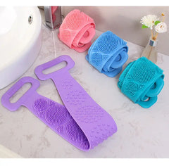 2pcs Silicone Bath Brush and Towel for Back Massage